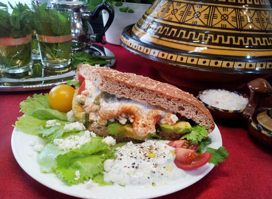 Marokkanisches Fladenbrot low carb döner kebap gyros glutenfrei