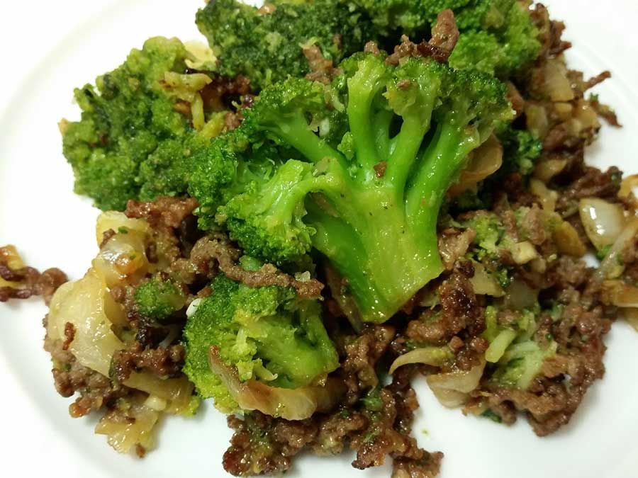 Brokkoli-Hackfleisch-Pfanne