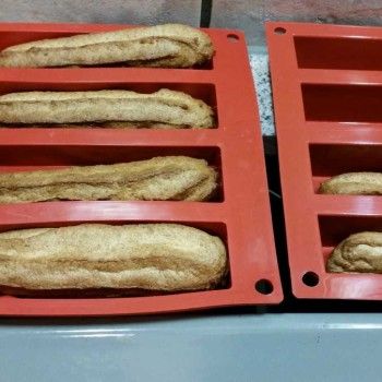 Schokoriegel Eclair mit Haselnusscreme