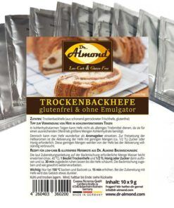 Trockenbackhefe Trockenhefe Backhefe glutenfrei low-carb Hefebrot Hefegebäck