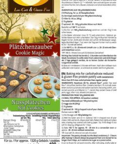 Plätzchenzauber-NUSSPLÄTZCHEN low carb glutenfrei keto zuckerfrei