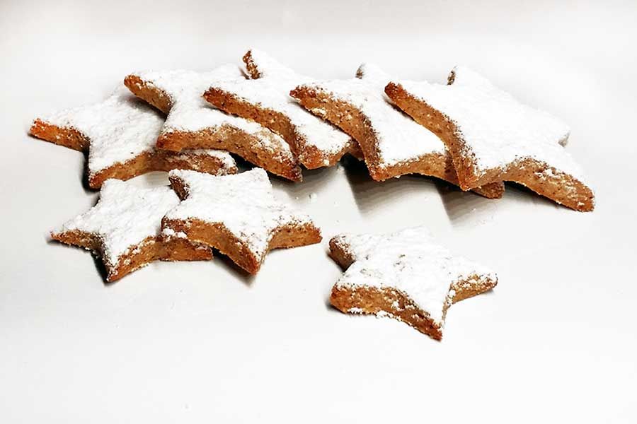 Weihnachtszauber Backmischung Weihnachtskekse Plaetzchen low carb glutenfrei zuckerfrei Lebkuchen Makronen Spekulatius Vanillekipferl Zimtsterne