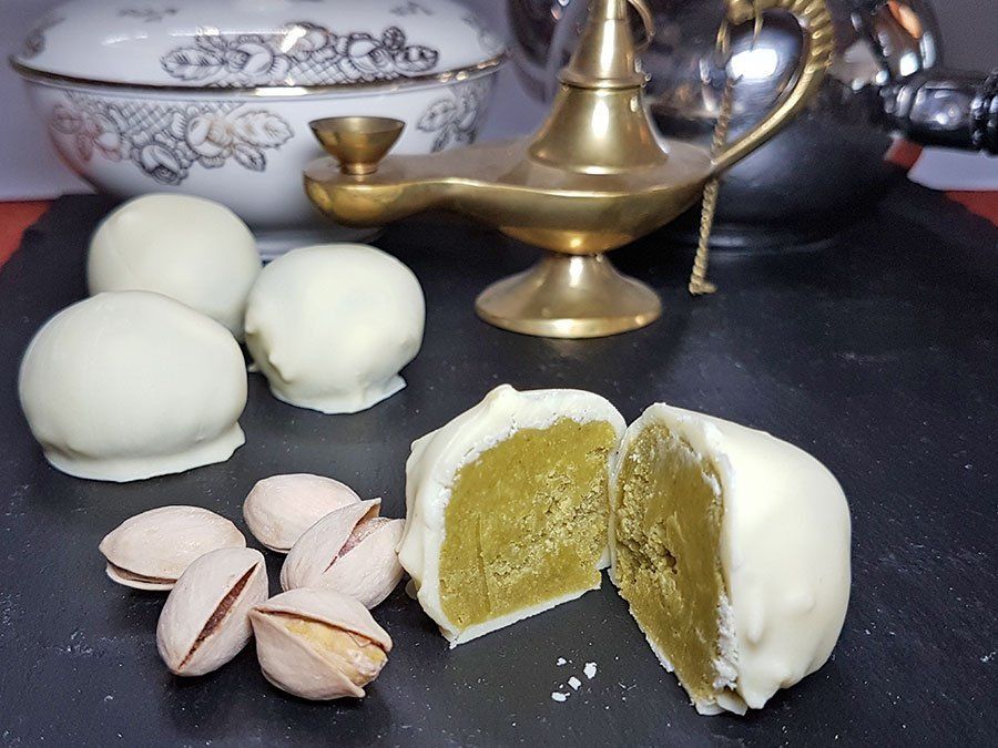 Pistazienmarzipan Pistazien low-carb Marzipan zuckerfreies Marzipan Rezept ohne Zucker