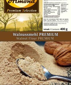 Walnussmehl Walnussprotein PREMIUM low-carb glutenfrei extra fein vermahlen teilentölt