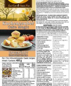 Kuchenzauber-UNGESUESST-lowcarb-glutenfrei-Kuchen-Muffins-Waffeln-Kekse-herzhaft