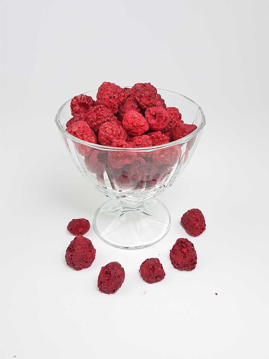 513_Himbeeren-ganz_gefriergetrocknete low carb Snack