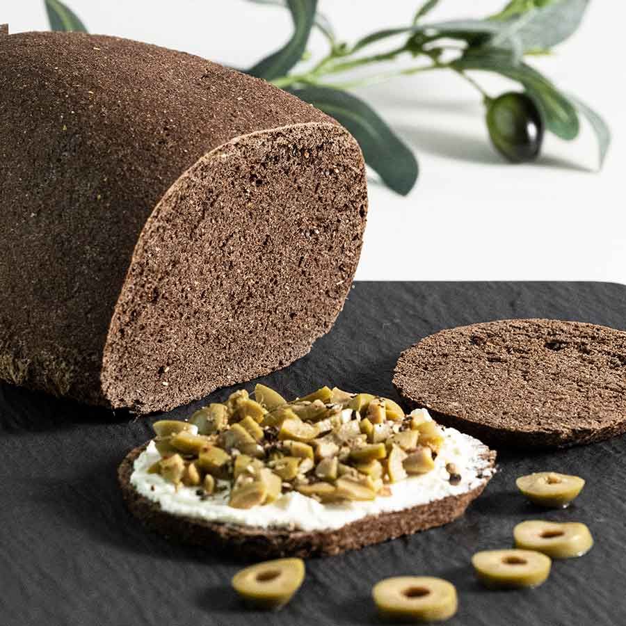 Schwarzbrot low carb glutenfrei keto Backmischung