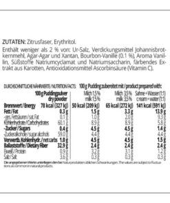 Pudding VANILLE low-carb glutenfrei keto – Puddingpulver ohne Stärke zuckerfrei laktosefrei vegan