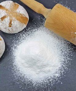 Bambusfaser Ballaststoffmehl low carb glutenfrei - Kartoffelfaser-Ersatz mit 0 % Kohlenhydraten - Zum Backen, Bemehlen & Ausrollen