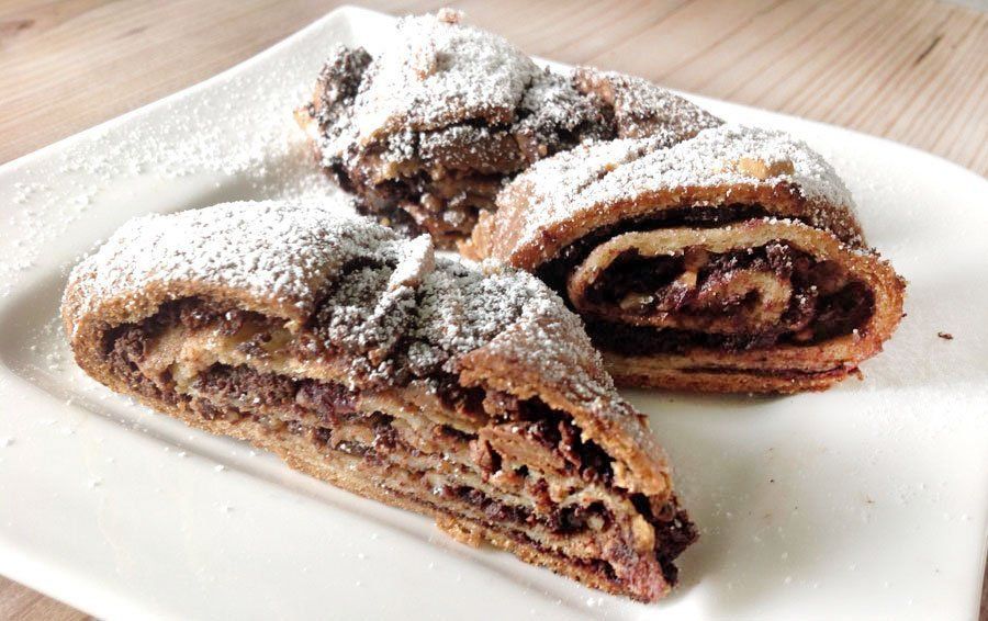 Rezept Schokoladen Nuss Hörnchen lowcarb glutenfrei