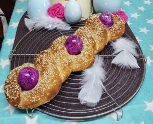 Rezept Tsoureki - einfacher griechischer Osterzopf lowcarb glutenfrei