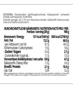 Schokoladenzauber ZARTBITTER – low-carb & keto Schokolade ohne Zuckerzusatz in Pulverform zum Selberschmelzen in 2 min