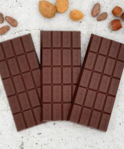 CHOKETO Low Carb & Keto Schokolade MIX-Paket ZARTBITTER – PUR + MANDEL + HASELNUSS – 3 Tafeln – handgemacht