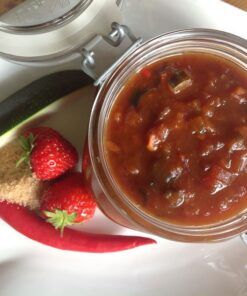 Erdbeer-Zucchini-Chutney lowcarb