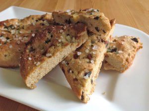 Rezept Focaccia mit Tomaten und Oliven low carb glutenfrei