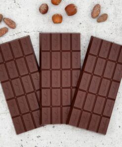 CHOKETO Low Carb & Keto Schokolade ZARTBITTER & HASELNUSS – 3 Tafeln – handgemacht