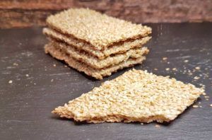 Rezept Sesam-Knäckebrot lowcarb glutenfrei
