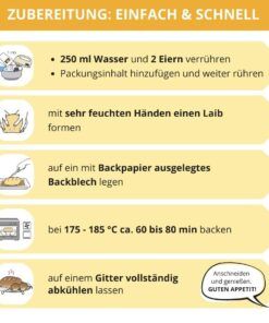 Walnuss-Zimt Brioche Backmischung für low carb keto & glutenfreies Eiweissgebäck