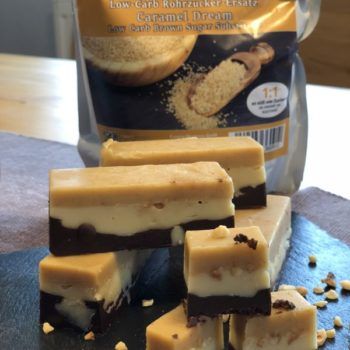 Karamell-Nougat-Riegel lowcarb keto