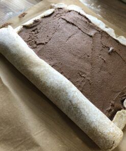 Rezept Gewickelter Marzipan-Rum-Schoko-Stollen lowcarb