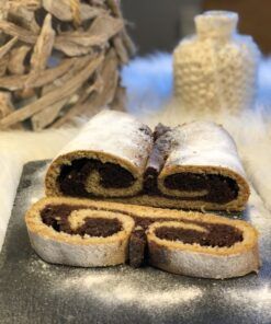 Rezept Gewickelter Marzipan-Rum-Schoko-Stollen lowcarb