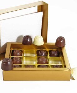 Choketo Low Carb & Keto Pralinés Großpackung mit 12 gefüllten, handgemachten Pralinen - Schokolade & Füllungen ohne Zuckerzusatz – xylitfrei