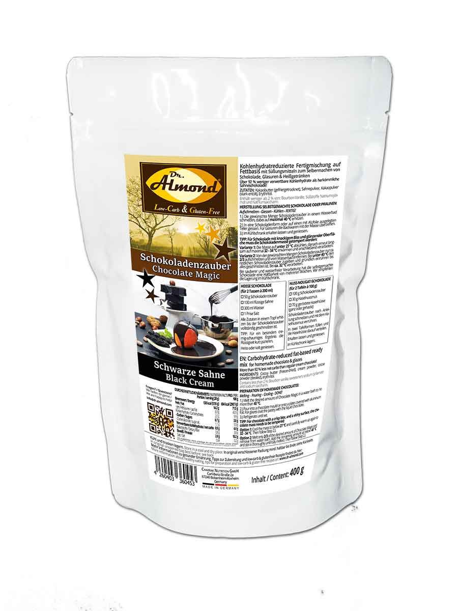 Schokoladenzauber-Schwarze-Sahne-zuckerfrei-low-carb-Schokolade-Pulver