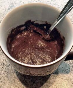 Rezept Tassenkuchen-low-carb-glutenfrei-Brownie-Mug-Cake-zuckerfrei-Schokokuchen