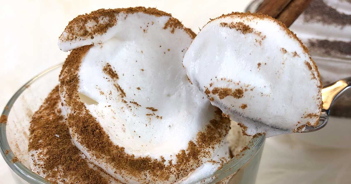 Rezept Proteinschnee Proteinfluff Eiweissfluff lowcarb keto kalorienarm OHNE IMOs