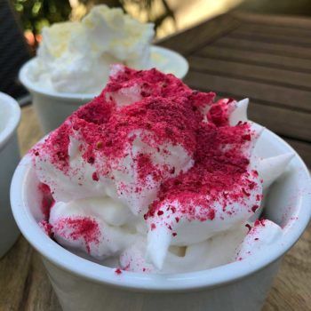 Rezept Proteinschnee Proteinfluff Eiweissfluff lowcarb keto kalorienarm OHNE IMOs