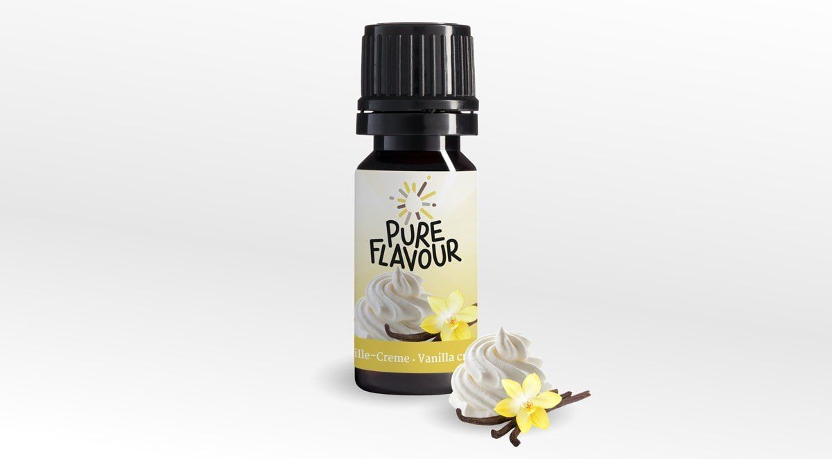 Pure Flavour VANILLE-CREME Aroma 30 ml Tropfen Drops ungesüsst zuckerfrei