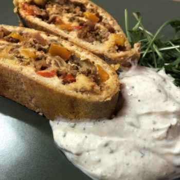 Rezept Hackfleisch-Gemüse-Strudel low carb glutenfrei