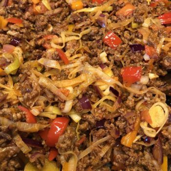 Rezept Hackfleisch-Gemüse-Strudel low carb glutenfrei