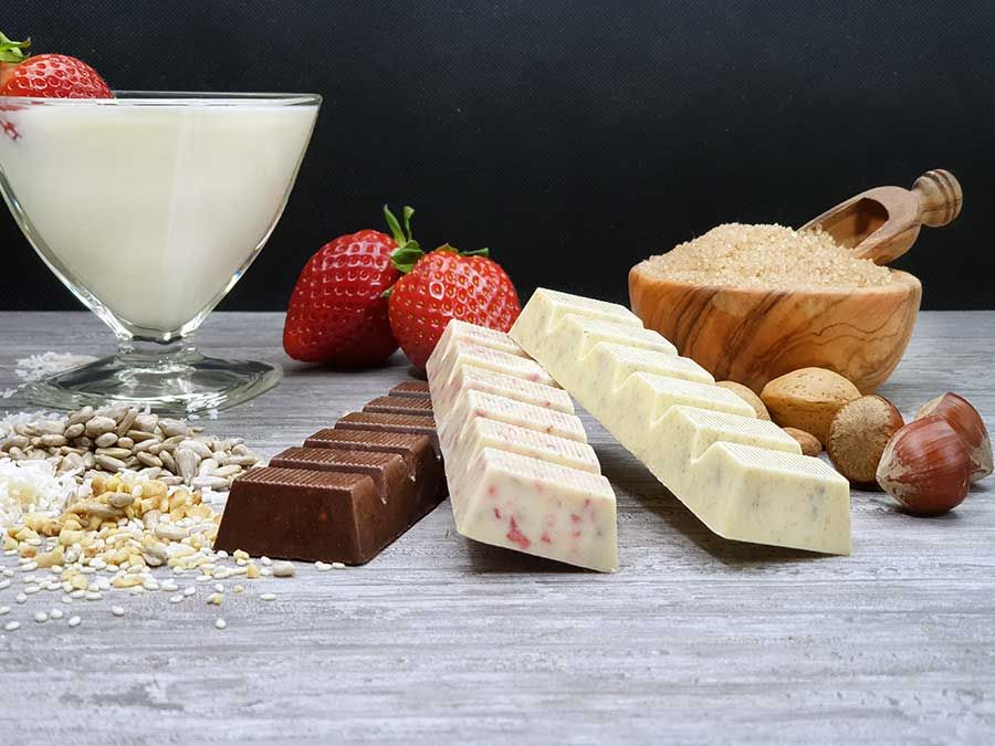 Low Carb Schokolade Schokoladenriegel Müsliriegel zuckerfrei keto maltitfrei xylitfrei Diabetikergeeignet