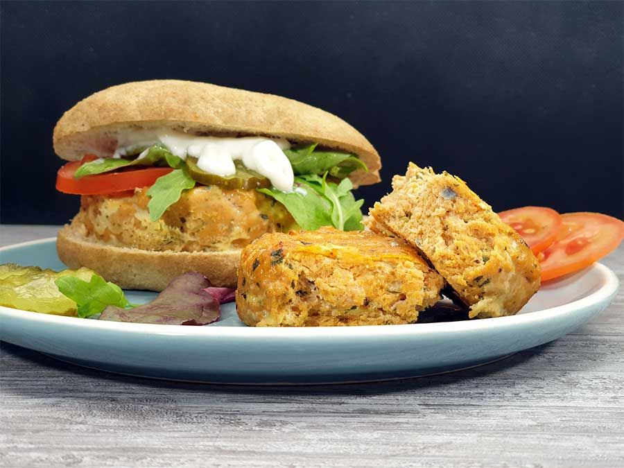 Rezept Pikante Fischfrikadellen Fischburger a la Chermoula low carb glutenfrei
