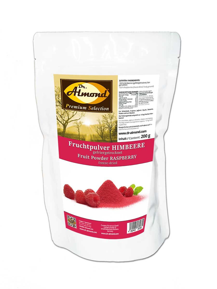 Fruchtpulver-HIMBEERE Himbeerpulver gefriergetrocknet 100% Natur OHNE Kerne