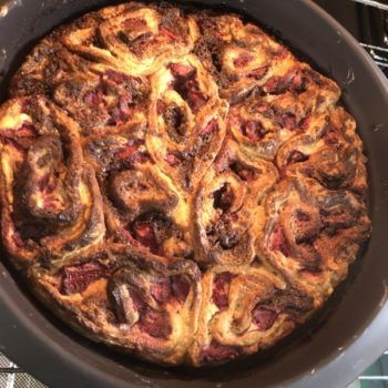 Rezept Erdbeer-Brioche-Kuchen lowcarb glutenfrei keto kalorienarm