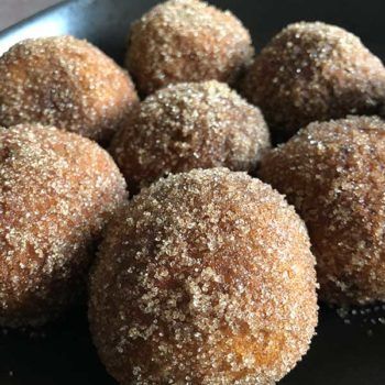 Rezept Quarkbälle mit Powidl Fülle aus dem Airfryer lowcarb glutenfrei kalorienarm