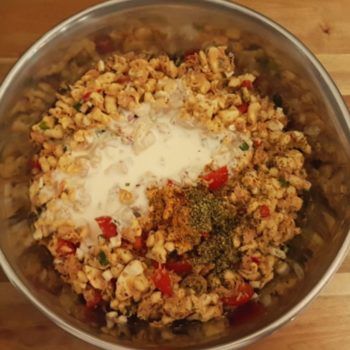 Rezept Spätzle Thunfischsalat mit Sauerrahmdressing lowcarb glutenfrei