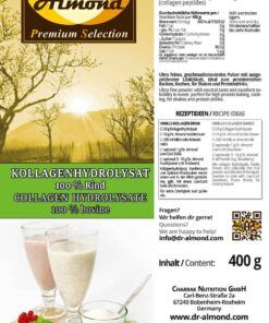 KOLLAGENHYDROLYSAT 100 % Rinderkollagen Kollagenpeptide - geschmacksneutral | beste Löslichkeit | ideal für Shakes