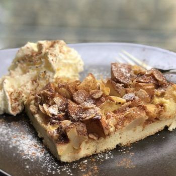 Rezept Bratapfel-Karamell-Butter-Kuchen lowcarb glutenfrei