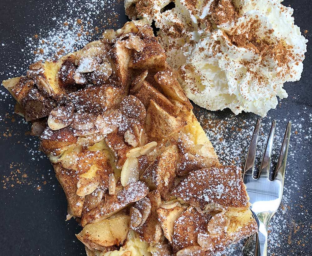 Rezept Bratapfel-Karamell-Butter-Kuchen lowcarb glutenfrei