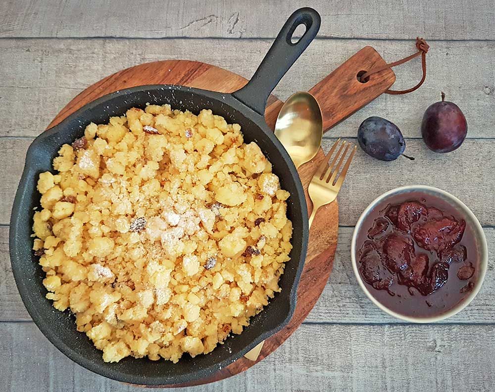 Rezept Mandel Kokos Nuketo Kaiserschmarrn lowcarb glutenfrei