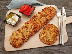 Rezept Kohlrabi Rösti lowcarb glutenfrei keto kalorienarm