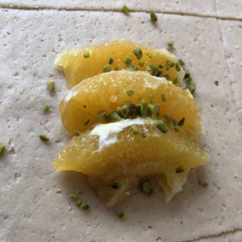 Rezept Orangen Pistazien Taschen low carb glutenfrei