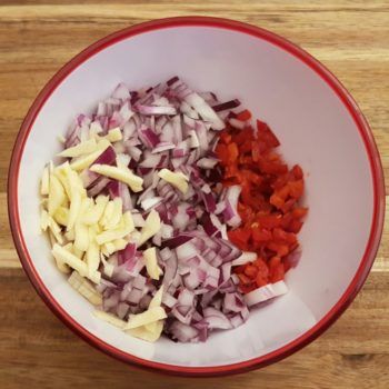 Rezept Bunter Blumenkohlkuchen lowcarb keto glutenfrei