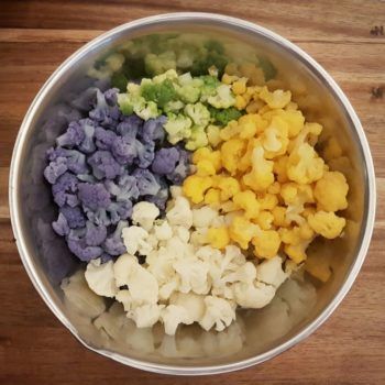 Rezept Bunter Blumenkohlkuchen lowcarb keto glutenfrei