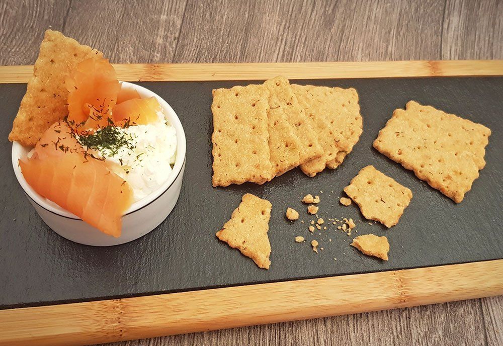 Rezept Parmesan Lachs Cracker lowcarb glutenfrei keto