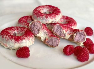 Rezept Himbeer Donuts lowcarb glutenfrei keto