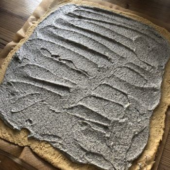 Rezept Mohn Kirsch Quark Marzipan Strudel low carb glutenfrei